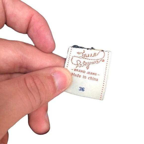 VINTAGE True Religion Jeans Size 36 Yellow Horshoe - Picture 4 of 15